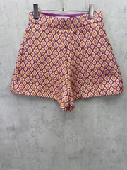 美品 Ray BEAMS レイビームス ラメ ジャカード ショート パンツ size0/オレンジｘ紫 ■◆レディースのサムネイル