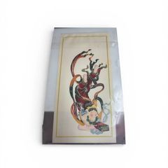 油絵 菅家令子 絵 絵画インテリア F4-080715 女の子“また来てね～\