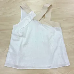 【クロエ Chloe】キッズ ノースリープブラエス ホルダーネック風ブラウス マ・メール 130(8) ホワイト×ベージュのサムネイル