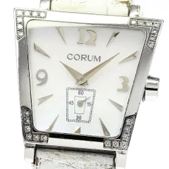 コルム CORUM 105.405.47 トラピーズ ダイヤベゼル スモールセコンド クォーツ レディース 保証書付き_765706のサムネイル