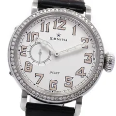 ゼニス ZENITH 16.1930.681 ヘリテージ パイロット タイプ 20 ダイヤベゼル 自動巻き レディース 保証書付き_830143のサムネイル