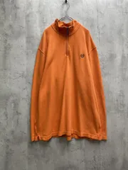 CHAPS RALPH LAUREN チャップスラルフローレン ロゴ刺繍 ハイネック オーバーサイズ ハーフジップ プルオーバー sizeL/G/オレンジ ■◇メンズのサムネイル