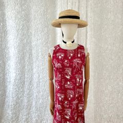 70s ヴィンテージ メキシコ刺繍 ウィピル チュニック 鳥柄 ワンピース 