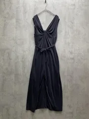 新品 JEANASIS ジーナシス サンドウォッシュ Vサロペット サロペット オーバーオール sizeF/グレー ■◆レディースのサムネイル