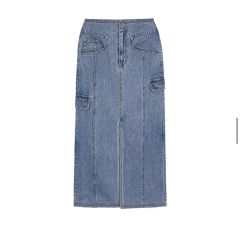 ☆美品☆Ameri RIB MIX DENIM SKIRT - メルカリ