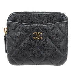 シャネル CHANEL 財布 レディース ブランド コインケース マトラッセ キャビアスキン フラグメントケース ブラック ゴールド金具 ミニ財布 コンパクトウォレット おしゃれ キルティング 可愛い 【中古】のサムネイル