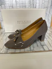 【C1-43】◇ MACKINTOSH PHILOSOPHY    サイズ23.0    エナメルパンプス　グレーのサムネイル