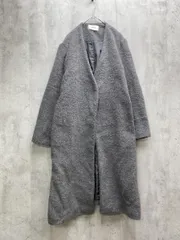 FRAY I.D フレイアイディー ウール混 ワンボタン 比翼仕立て ロング コート sizeF/グレー ◆■レディースのサムネイル
