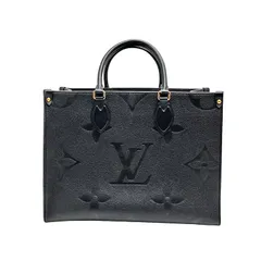 LOUIS VUITTON ルイヴィトン モノグラム・アンプラント オンザゴー MM M45595 ノワール 2way ハンドバッグ ゴールド金具 グレインレザー レディースのサムネイル