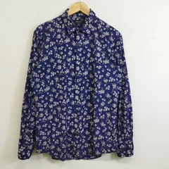EPOCA UOMO エポカ ウォモ 長袖 シャツ フラワー 花 コットン きれいめ 三陽商会 ネイビー ITL 48 G352のサムネイル