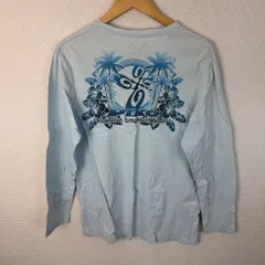 PIKO ピコ Hawaiian Longboard Wear プリントロンT ライトブルー L メンズ 古着 Y2K ストリートのサムネイル