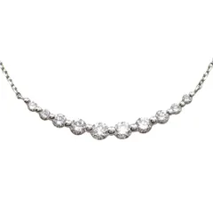 現行 Vendome Aoyama ヴァンドーム青山 0.45ct ダイヤ ダイヤモンド リュール ネックレス Pt950 Pt850 プラチナ ペンダント ジュエリー APVN154540DI 5214のサムネイル