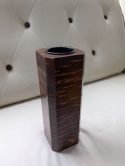 八角木製二重 ] 華道 花器 フラワーベース - メルカリ