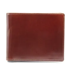 未使用 GLENROYAL グレンロイヤル 二つ折り財布 J2-0052 コードバン HIP WALLET WITH DIVIDER CORDOVAN 日本製 バーガンディ 61005990のサムネイル