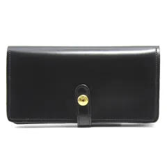 未使用 GLENROYAL グレンロイヤル フラップ付長財布 03-6178 ブライドル ROUND LONG PURSE スコットランド製 ブラック 黒 61005991のサムネイル