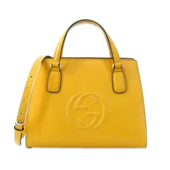 GUCCI グッチ ハンドバッグ アウトレット品 ソーホー 2WAY 607722 SOHO ショルダーバッグ イタリア製 イエロー   47000310のサムネイル