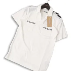 【新品 未使用】 KATHARINE HAMNETT LONDON キャサリン ハムネット 春夏★ 半袖 スキッパー ポロシャツ Sz.M メンズ 白のサムネイル