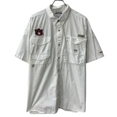 Columbia PFG 半袖 ロゴシャツ 2XL ホワイト コロンビア ピーエフジー メッシュ 切替 ロゴ刺繍 フィッシング アウトドア 夏物 a807-5692のサムネイル