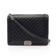 シャネル CHANEL ショルダーバッグ ボーイシャネル ラージ ブラック ラムスキン（羊革） ボーイシャネル ラージ チェーンショルダー メンズ Used Aのサムネイル