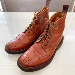 Tricker's トリッカーズ エイコンアンティークカラー ブラウン ウィングチップブーツ カントリーブーツ ハイカットブーツ 5180 レディース 23.5〜24cmのサムネイル