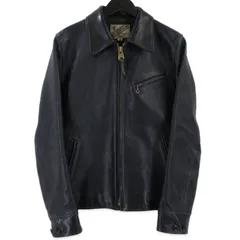 Y'2 LEATHER ワイツーレザー シングルライダースジャケット IR-42 INDIGO HORSE 馬革 日本製 インディゴホース 38  99001321のサムネイル