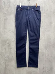 訳あり新品 TOMMY HILFIGER トミーヒルフィガー テーパード パンツ size14/紺 ■◆メンズのサムネイル
