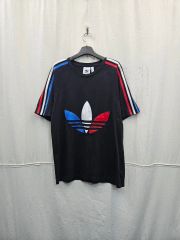 80s 90s adidas トレフォイル Tシャツ 短丈 ボックスシルエット - メルカリ