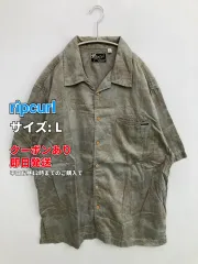 ripcurl シャツ/ブラウス L カーキ 花柄・ボタニカル柄 ミドル丈 半袖 レギュラーカラー メンズのサムネイル