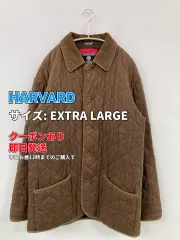HARVARD ハーバード ブルゾン EXTRA LARGE ブラウン コーデュロイ 無地 ワンポイント キルティング ミドル丈 フードなし ボタン留め メンズのサムネイル