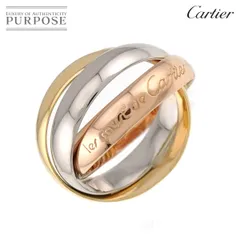 カルティエ Cartier トリニティ ミディアム MM #47 リング K18 YG WG PG 3連 スリーゴールド スリーカラー 750 指輪 Trinity 90329867のサムネイル