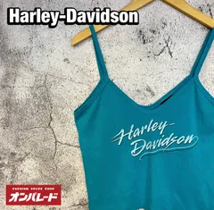 Harley-Davidson ハーレーダビッドソン ティールブルー キャミソール ロゴプリント USA製 Y2K ヴィンテージのサムネイル