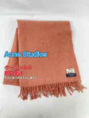 Acne Studios アクネスタジオ マフラー ピンク ウール・ニット 無地 フリンジ メンズ レディースのサムネイル