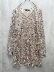 DURAS デュラス レース シャツ カットソー sizeF/ベージュ  ■◇レディースのサムネイル