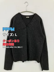PPFM ピーピーエフエム カーディガン/ボレロ L グレー ウール・ニット 無地 ミドル丈 長袖 メンズのサムネイル