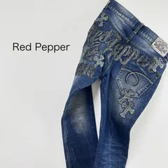 ロゴ　レザーパッチ デニム 【Red Pepper】のサムネイル