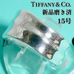 15号 ティファニー リーフ シルバー リング ワイド /26-0734のサムネイル