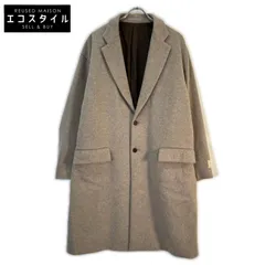 Adam et Rope　アダムエロペ　ベージュ extra fine wool 140´s チェスターコート　表記なしのサムネイル