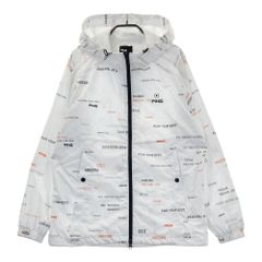 Size: M PING 2024 Model Mesh-lined Hooded Long-Sleeve Jacket, All-over Print, White [240101732757] Golf Wear Men's Stosto