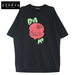 ACNE STUDIOS　アクネ ストゥディオズ　23ss ブラック ENRIK BURGER OVERSIZED FACE T-SHIRT　XXSのサムネイル