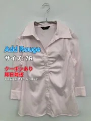 Add Rouge シャツ/ブラウス 7R ピンク 無地 ミドル丈 半端袖 レギュラーカラー レディースのサムネイル