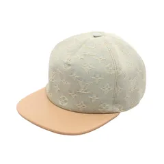 ルイ・ヴィトン LOUIS VUITTON キャップ キャスケット モノグラム レガシー MP3029 ブルー レザー キャスケット モノグラム デニム レガシー レディース Used Aのサムネイル