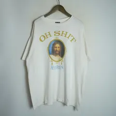 正規 美品 SAINT MICHAEL セントマイケル SS TEE OH SHIT オーシット Tシャツ 半袖 カットソー SM-A22-0000-003 白系 サイズXL 4493Q♪のサムネイル