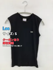 Lee リー タンクトップ S ブラック 無地 ワンポイント ブランドロゴ カップなし レディースのサムネイル