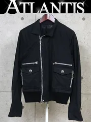 CHROME HEARTS 新宿店 クロムハーツ クロスボタン ダブルジップ ジャケット ブルゾン メンズ size:S 黒 31599のサムネイル