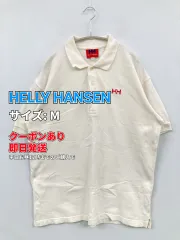 HELLY HANSEN ヘリーハンセン ポロシャツ M ホワイト 無地 ワンポイント 半袖 メンズのサムネイル