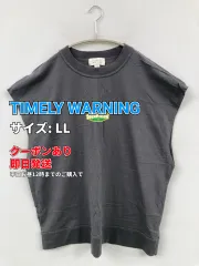 TIMELY WARNING タイムリーワーニング スウェット LL グレー 無地 ワンポイント ブランドロゴ 袖なし メンズのサムネイル