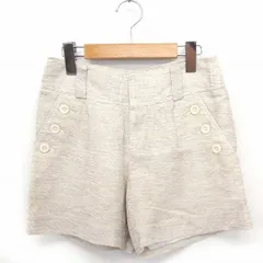 ボールジー BALLSEY トゥモローランド パンツ ショート ラメ混 ボタン 34 ベージュ /FT32のサムネイル