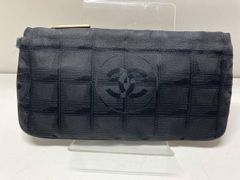 〇極美品〇CHANEL トラベルライン 巾着ポーチ ブラック - メルカリ