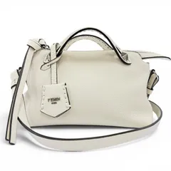 美品☆FENDI フェンディ 8BS098 セレリア バイザウェイ ミニ カーフレザー 2WAY ハンドバッグ ショルダーバッグ ホワイト 定価290400円のサムネイル
