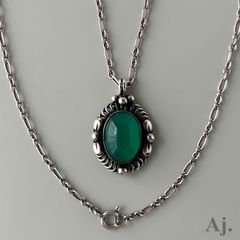 ジョージジェンセン ネックレス ペンダント オニキス 2004 Ag925 Georg